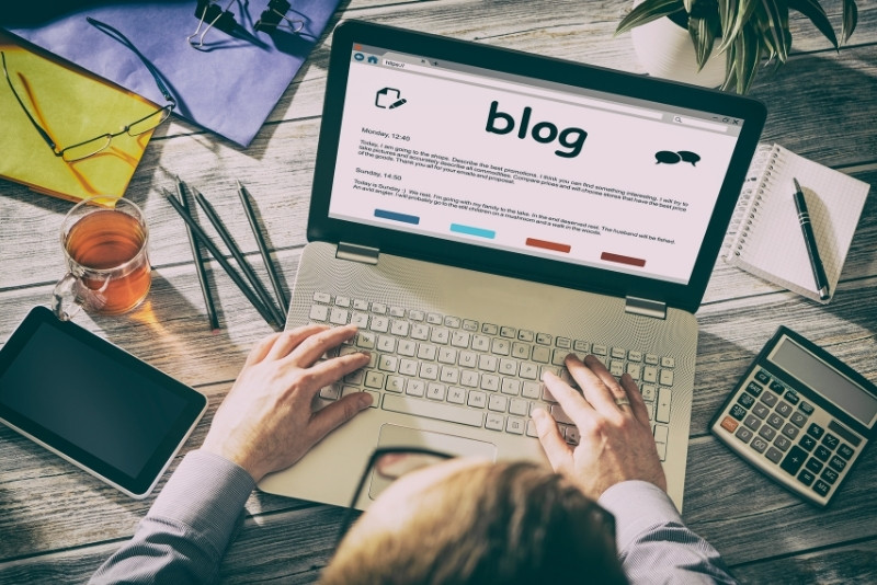 Business woman smiling